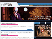 Tablet Screenshot of amazingkreskin.com